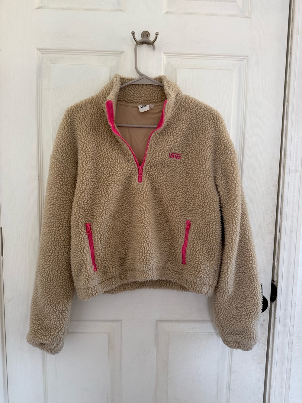 Vans Sherpa Fleece 1/4 Zip Pullover — XS